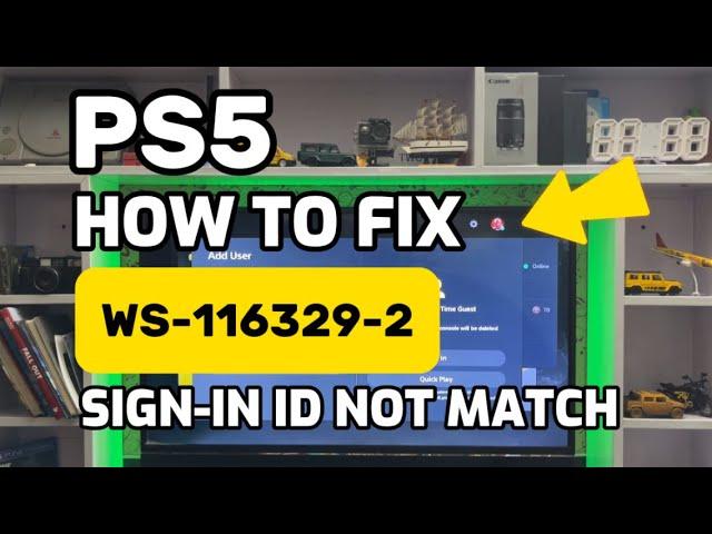 How To Fix PS5 WS-116329-2 PSN sign-in ID Password not Match