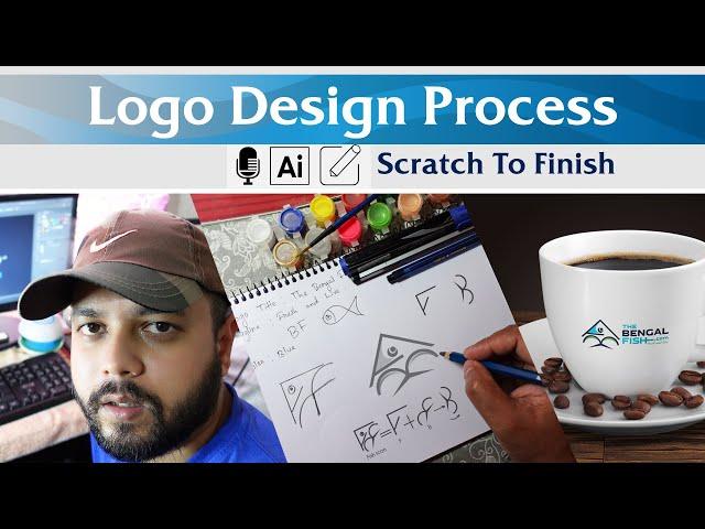 Logo Design Walk Through Process From Start To Finish  - Illustrator Tutorial