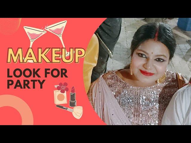 Party makeup look #birthdaypartymakeuplook #engegmentmakeuplook #reception_makeuplook