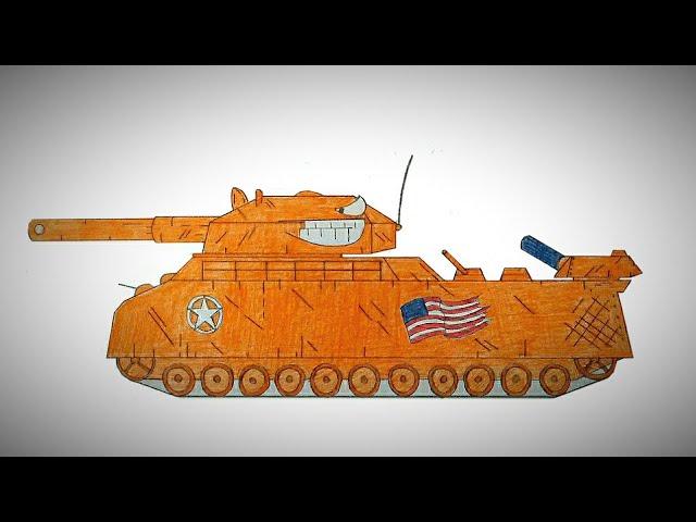 Как нарисовать танк ратте || How to draw a ratte tank?