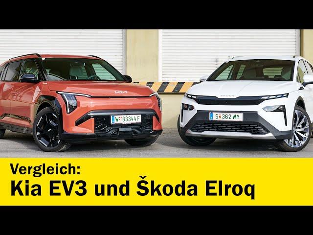 Kia EV3 und Skoda Elroq im Vergleichstest  | ÖAMTC auto touring