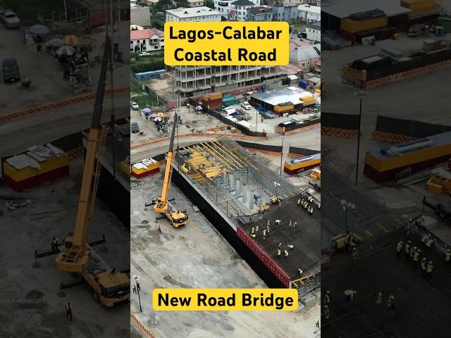 Construction of New Road Bridge on Lagos-Calabar Coastal Highway #coastalhighway #lekki  #nigeria