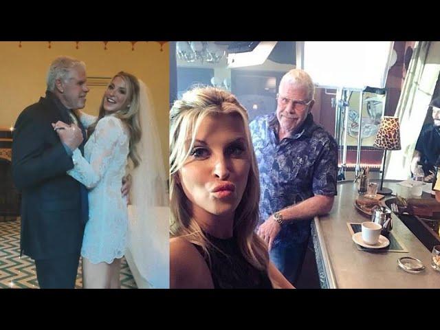 Ron Perlman dances with his bride Allison Dunbar at their Italian wedding after four-year romance