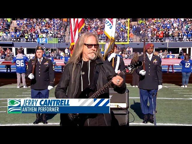 Jerry Cantrell Performs National Anthem Prior To Kickoff Of Week 8