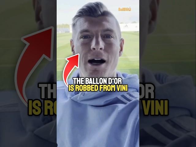 Legends and madrid players crazy reaction to Vini losing the ballon dor. (Kroos reaction)