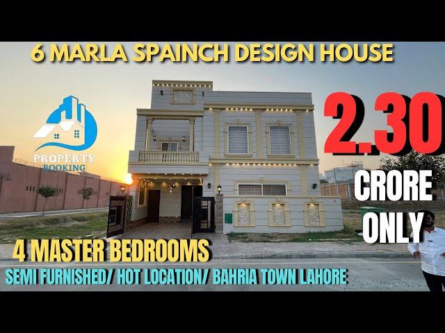 Spain-inspired 6 Marla House with 4 Master Bedrooms | Call Now 0303-0292114