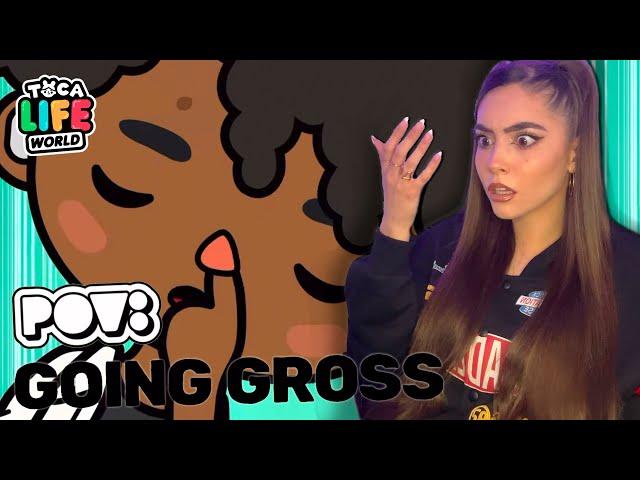 REACCIONANDO Y DOBLANDO POV #2  | GOING GROSS | Toca Boca Story