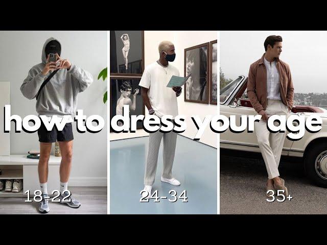 how to dress your age as a man