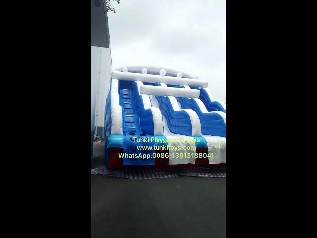 Water parks inflatable slide