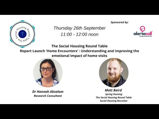 Report Launch ‘Home Encounters’ : Understanding and improving the emotional impact of home visits