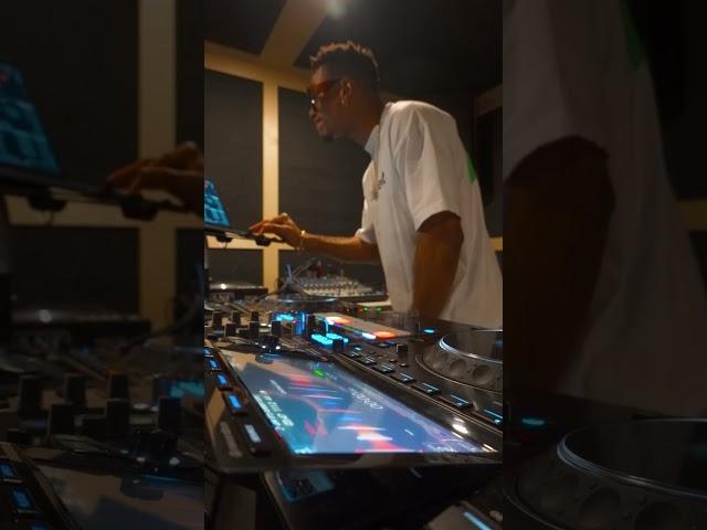 Dj Puffy Practicing in the Studio