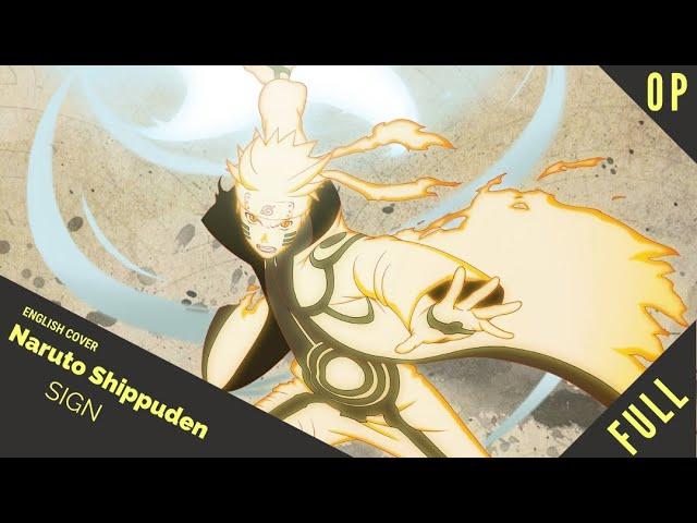 「English Dub」Naruto Shippuden OP 6 "Sign" FULL VER.【Sam Luff】- Studio Yuraki