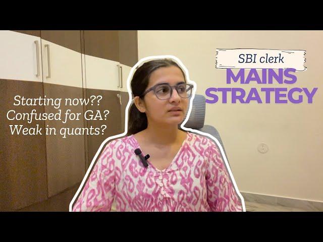 Mains strategy for sbi clerk || #sbiclerk