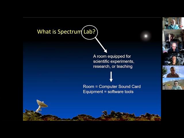 Radio Astronomy - Spectrum Lab Workshop