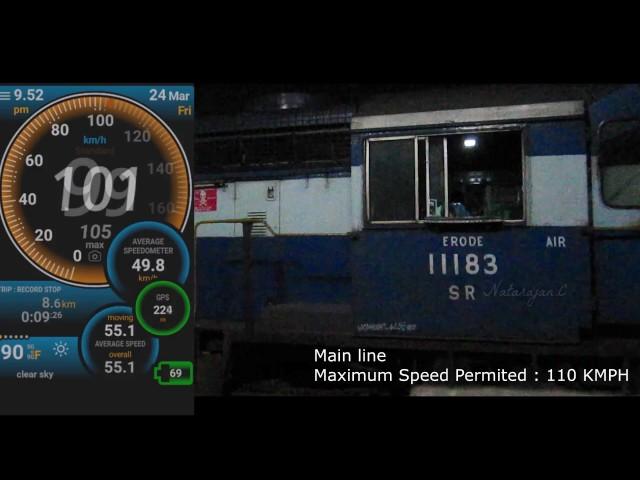 Indian Railways | Only Sounds : ALCO WDM3D from 0 to 110 KMPH