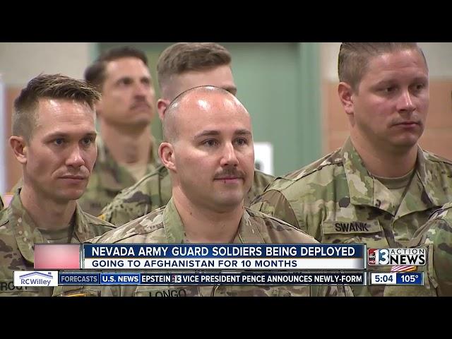 Nevada Army Guard soldiers going to Afghanistan for 10 months