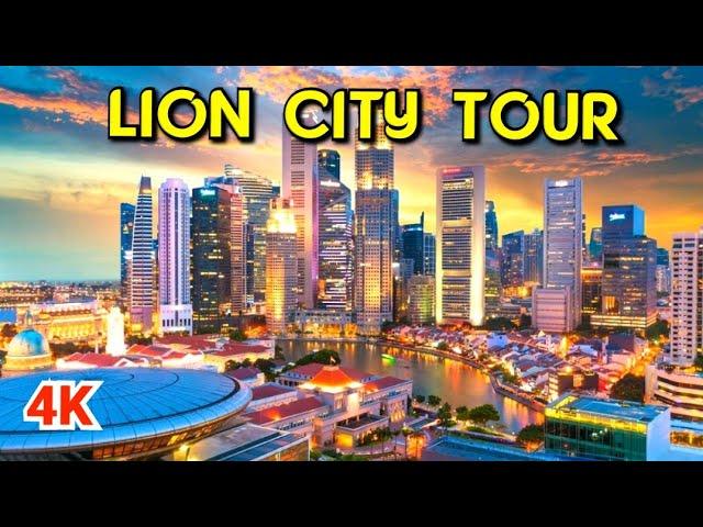 Singapore City Tour | Lion City Tour 4K |   A 4K Walking Tour Through the Lion City