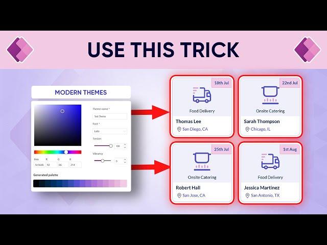 How to apply Multicolored Modern Themes to SVGs in Power Apps | Mini Tutorial