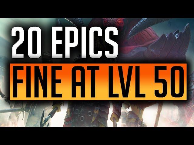 RAID |20 Epics you can play at level 50! Save your resources on these!