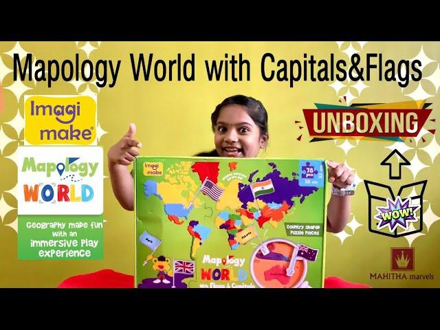 Mapology World with Flags and Capitals by Imagimake | Unboxing & Review | Educational Toys for Kids