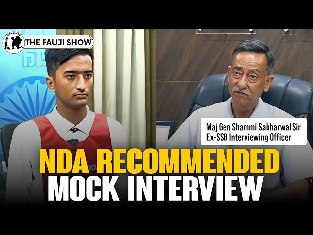 TOUGHEST NDA SSB MOCK INTERVIEW ON THE INTERNET !! ft Maj Gen Shammi sir Ep-241