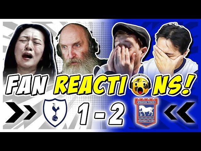 SPURS FANS HUMILIATED  REACTION TO TOTTENHAM 1-2 IPSWICH TOWN | PREMIER LEAGUE FAN REACTIONS