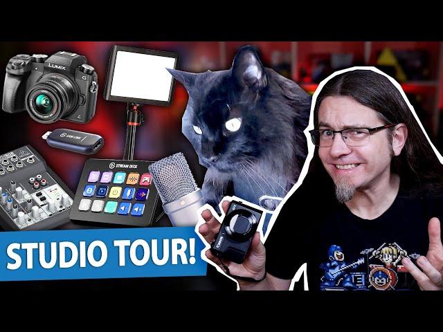 Medienmacher & YouTuber Studio-Tour mit Katzenunterstützung 