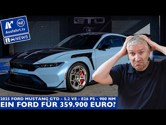 Ford Mustang GTD mit 826 PS & 900 Nm? Ein Ford für 359.900 Euro? 5.2 V8 auf Leistungsprüfstand!