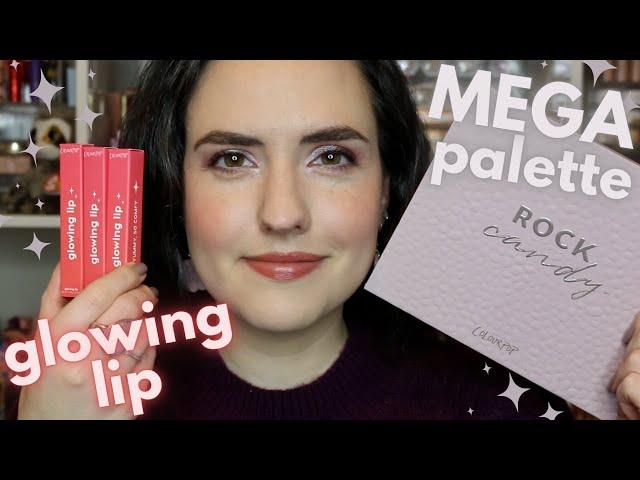 NEW ColourPop ROCK CANDY Mega Palette + NEW Glowing Lips | Swatches, Comparisons + Tutorial