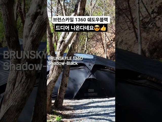 2~3인용 간지 텐트 출시 고정댓글참고  #캠핑 #텐트 #브런스카일 #브런스카일1360 #1360 #쉐도우블랙 #브런스카일블랙 #brunskyle1360