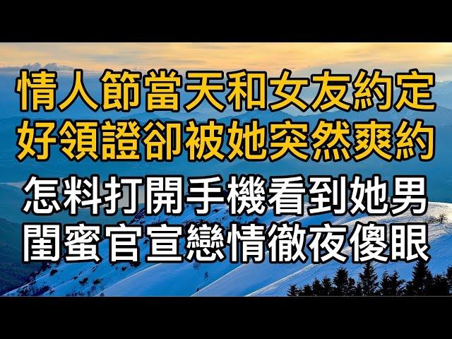 “那我們這些年又算什麼！”情人節當天和女友約定好領證卻被她突然爽約，怎料打開手機看到她男閨蜜官宣戀情徹夜傻眼！真實故事 ｜都市男女｜情感｜男閨蜜｜妻子出軌｜楓林情感