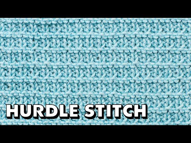 HURDLE STITCH for Beginners (Best Beginner Knit Stitches)