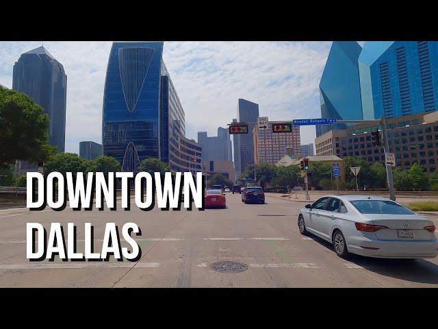 [4K] Driving in Downtown Dallas Texas