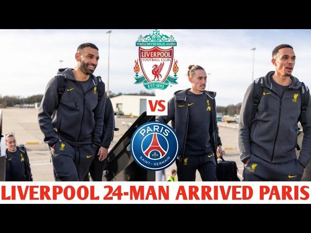 ️Liverpool Arrives in Paris: A New Chapter in Their Champions League Journey.