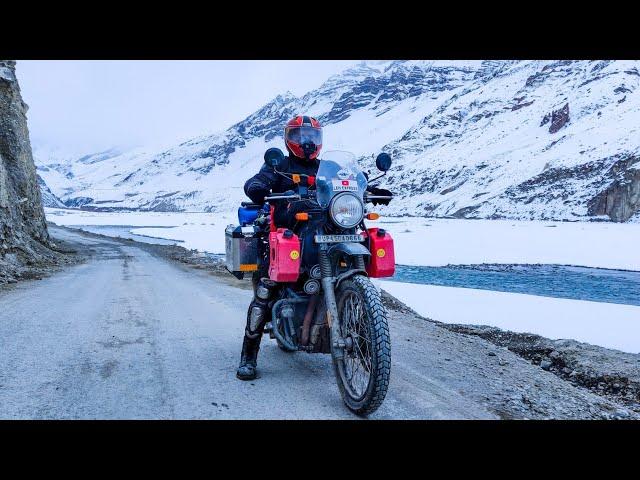 Spiti valley ka धनकर गांव ️️  | Kaza | Winter spiti | Royal Enfield Himalayan | @Lehexpress