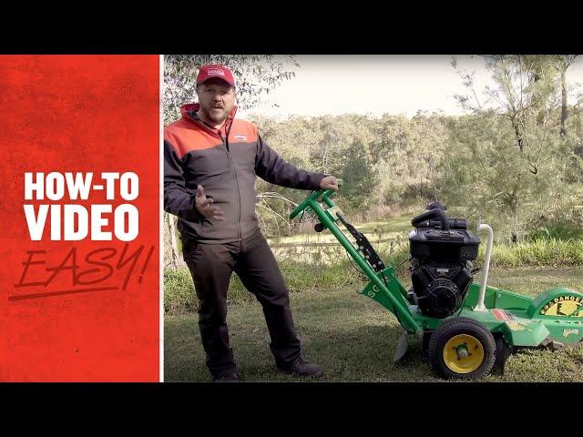 How to Use a Stump Grinder