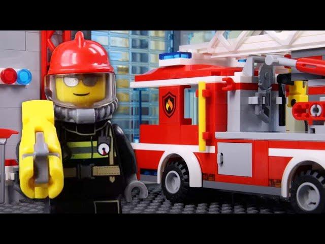 LEGO City Firefighter Emergency! STOP MOTION LEGO Firefighter Fail | Billy Bricks Compilations