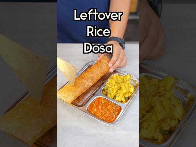 Leftover Rice dosa - Cooked Rice Dosa #food #bharatzkitchen #recipe #cooking