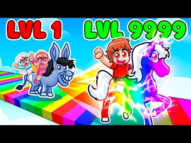 Upgrading Noob To GOD HORSE In Roblox With MY CRAZY FAN GIRLS...