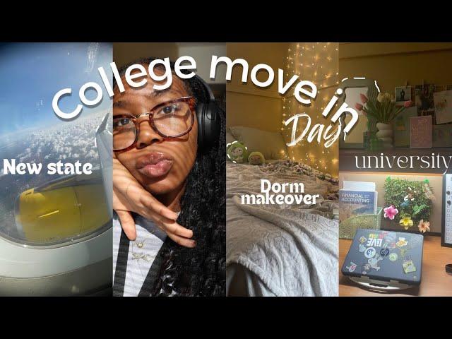 College move in day | dorm tour, new state, ect |