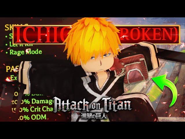 I SURVIVED 100 DAYS as ICHIGO KUROSAKI in Roblox Attack On Titan Revolutions!