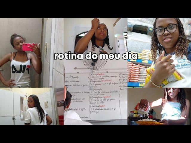 Rotina do meu dia~arrume-se comigo,escola,supermercado,filme,comida..