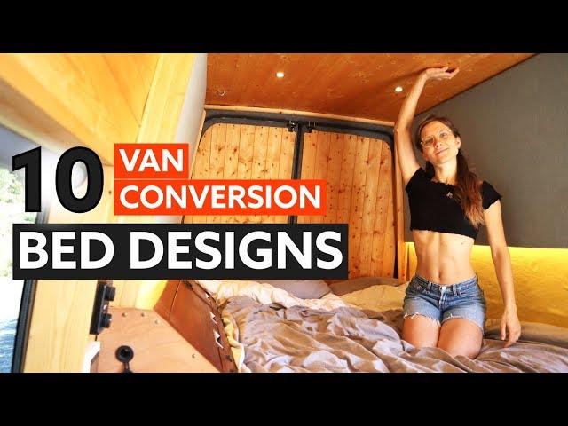 10 Awesome BED DESIGNS for your VAN CONVERSION  