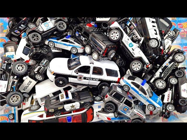 Big Box Full Of Police Cars - Giant Selection Of Police cars *