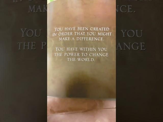 You have within you to change The World