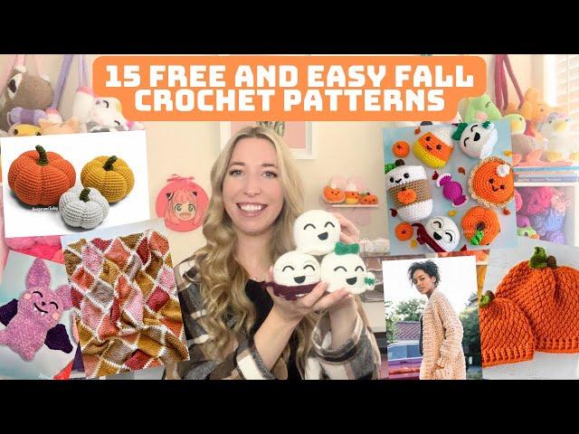 15 Free and Easy Fall Crochet Patterns for Beginners