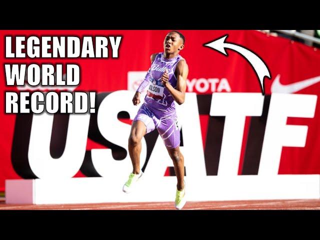 We've NEVER Seen A World Record Like This... || Quincy Wilson's Historic World Record - 400 Meters