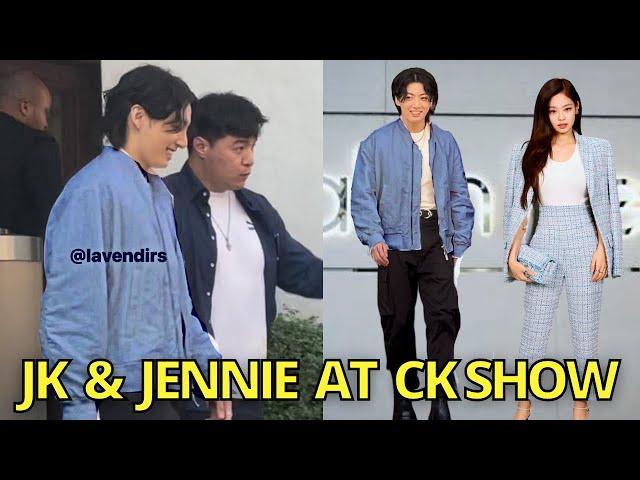 OMG Jungkook & Jennie at Calvin Klein Fashion Show in LA! JK & Jennie at CK Event BTS jimin jhope