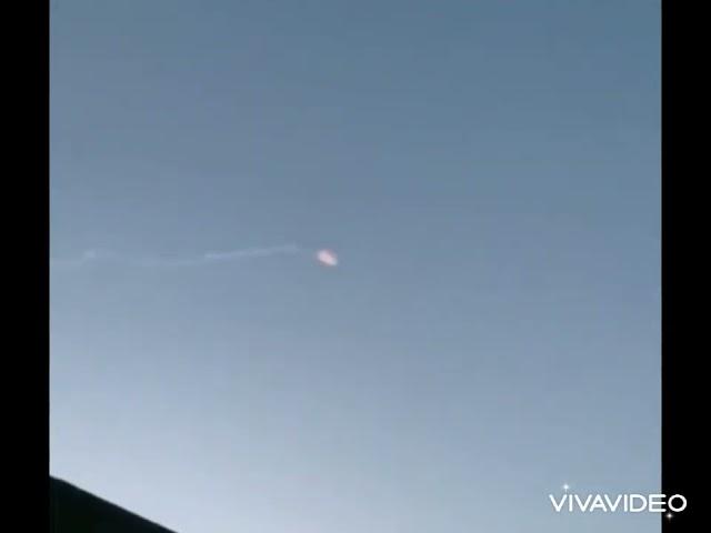 Air defense systems hit a Ukrainian drone in Voronezh, Russia.