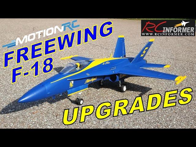 FREEWING / MotionRC F-18 90MM Upgrades video By: RCINFORMER